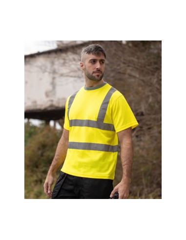 K-KXPCSHIRT-Heavy Duty Polycotton Hi-Vis T-Shirt Barcelona